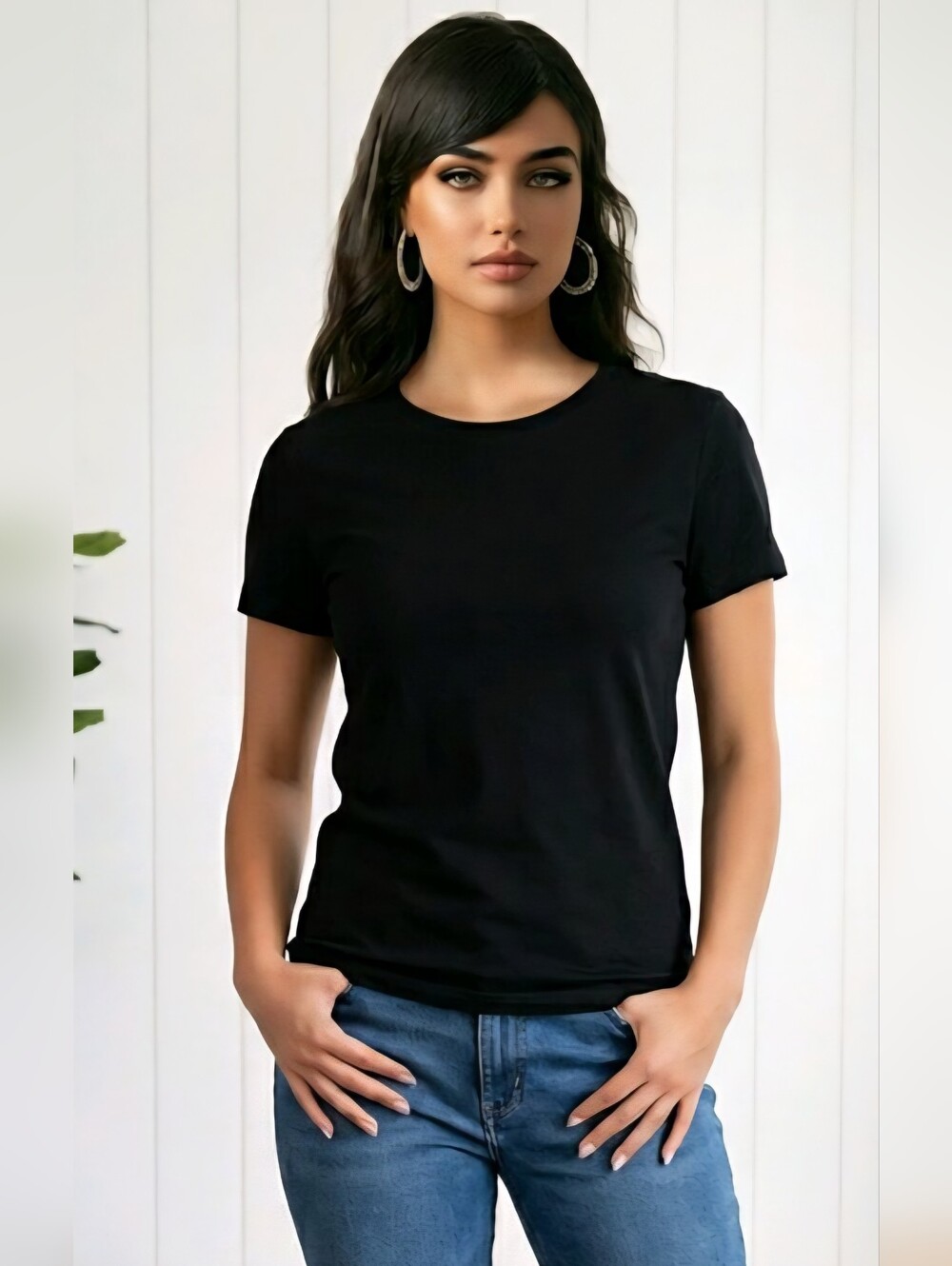 United Colors of Benetton Black Supima Cotton T-Shirt XL NWT